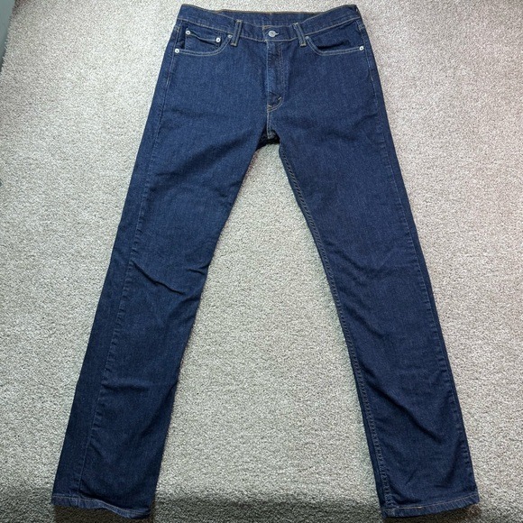 Levi's 513 Men's Jeans My Measurements Show 34x33 Blue‎ Straight - Picture 8 of 12